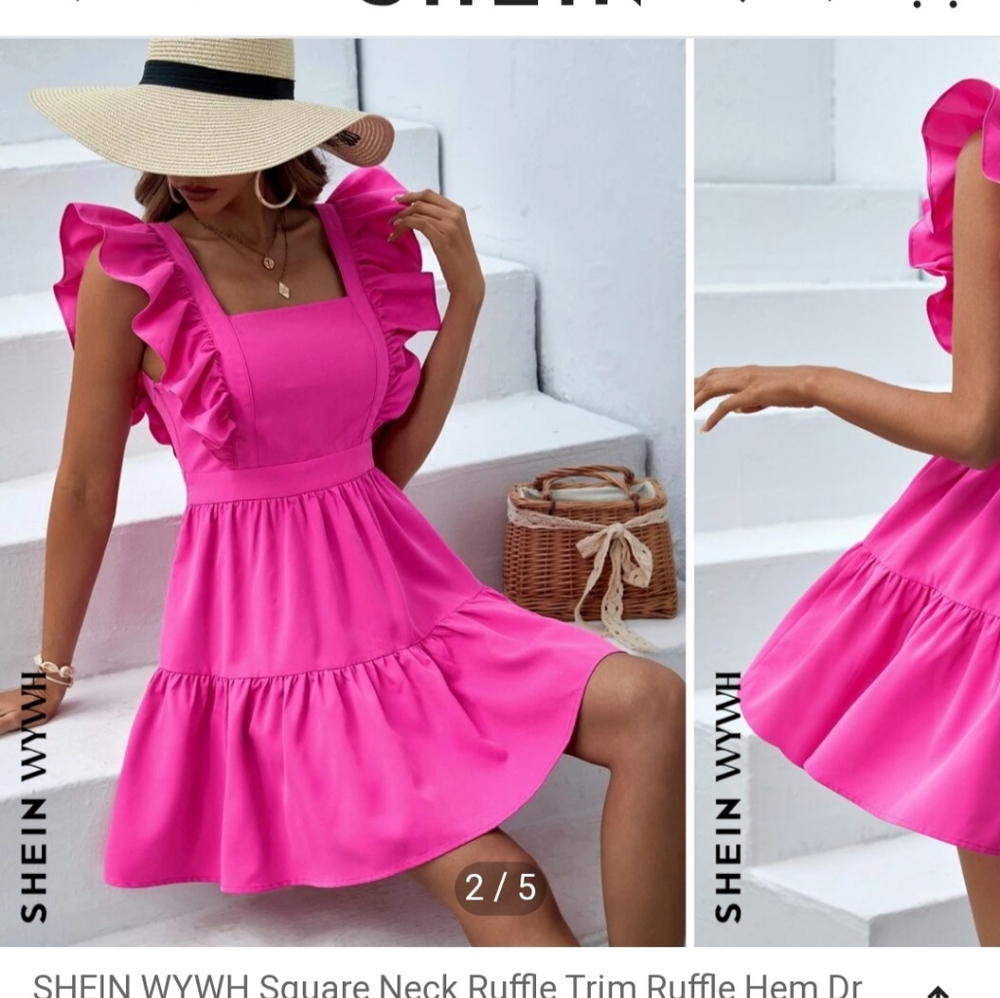 Shein Pink Dress - Picture 2 of 4